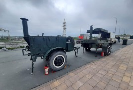 Полевые кухни КП-125 и КП-130 на празднике Победы 09.05.2025г г.Самара